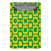 Ipanema Sidewalk Pattern, Beach Pattern, Brazil ミニクリップボード (正面)