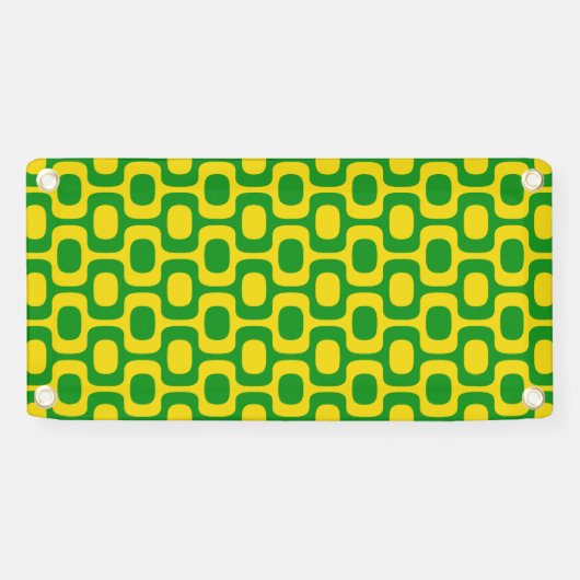 Ipanema Sidewalk Pattern, Beach Pattern, Brazil 横断幕 (横)