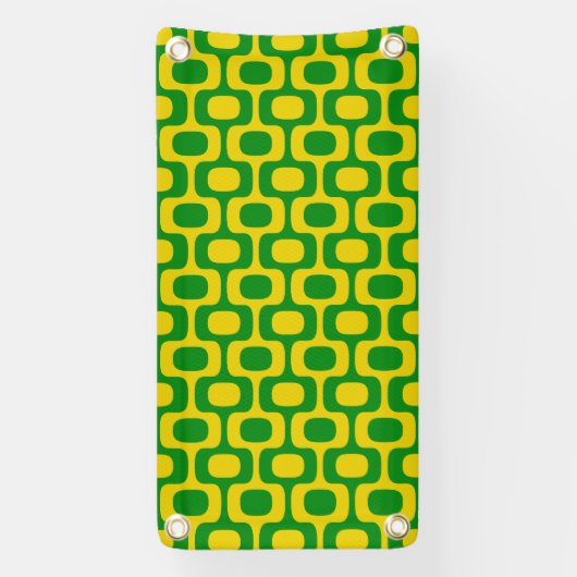 Ipanema Sidewalk Pattern, Beach Pattern, Brazil 横断幕 (縦)