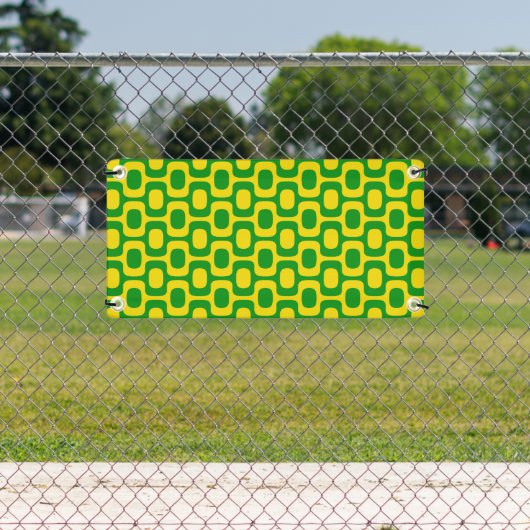 Ipanema Sidewalk Pattern, Beach Pattern, Brazil 横断幕 (インサイチュ)