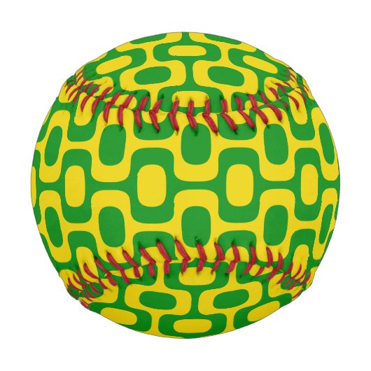 Ipanema Sidewalk Pattern, Beach Pattern, Brazil 野球ボール (正面)