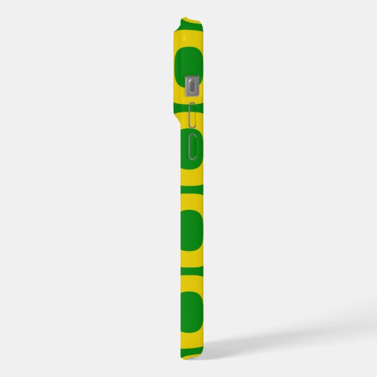 Ipanema Sidewalk Pattern, Beach Pattern, Brazil iPhoneケース (左側面)