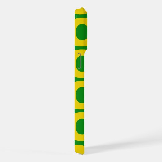 Ipanema Sidewalk Pattern, Beach Pattern, Brazil iPhoneケース (右側面)