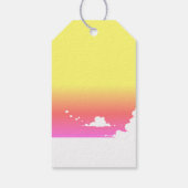 Ipanema Sunset Hibiscus & Summer Clouds ギフトタグ (裏面)
