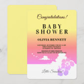 Ipanema Sunset Sunshine Baby Shower Invitation 招待状 (正面/裏面)