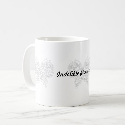 IPC 3の蝶ロゴのマグ コーヒーマグカップ (正面左)