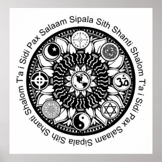 iPeaceマンダラポスター ポスター