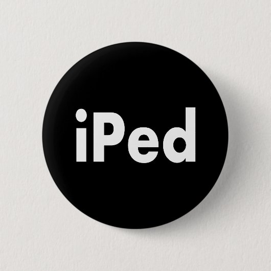 iPed 缶バッジ (正面)