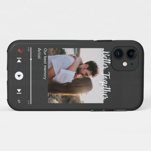 iPhカスタム用の音楽プラーク電話ケースアルバムカバー Case-Mate iPhoneケース (裏面(横))