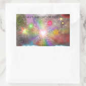 Iphelia感覚オーロラステッカー 長方形シール (バッグ)