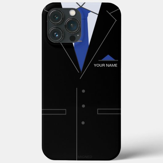 iPhoneおもしろいケース名パーソナライズされた訴訟 Case-Mate iPhoneケース (裏面)