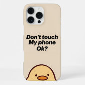 iPhoneおもしろいケース – 私の電話をTouchしない! iPhoneケース (裏面)