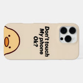 iPhoneおもしろいケース – 私の電話をTouchしない! iPhoneケース (裏面横)