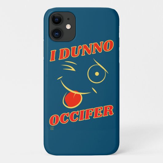 iPhoneおもしろいケース「I DUNNO...」 Case-Mate iPhoneケース (裏面)