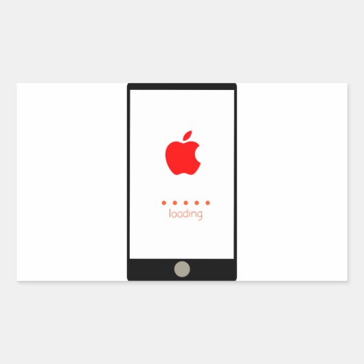 iphoneでステッカーを削除する方法 長方形シール (正面)