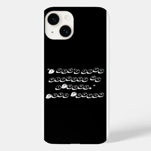 「iPhoneなしでは生きられない」、iPhone 14ケース Case-Mate iPhoneケース (裏面)