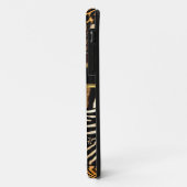 iPhoneのエレガント金ゴールド混在アニマルプリント Case-Mate iPhoneケース (裏面/左)