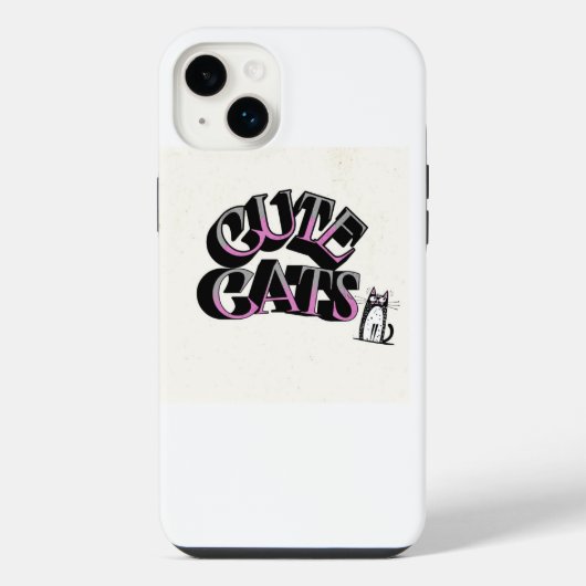 iPhoneのカバー（猫） iPhoneケース (裏面)