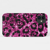 Iphoneのピンクのきらきら光るな場合 Case-Mate iPhoneケース (裏面(横))