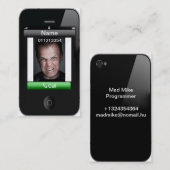 iPhoneの名刺2x3.5 名刺 (正面/裏面)