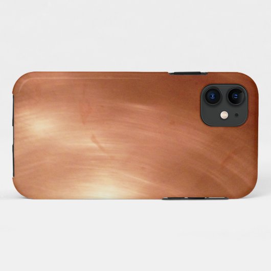 iPhoneの場合として無地のな銅の写真 Case-Mate iPhoneケース (裏面(横))