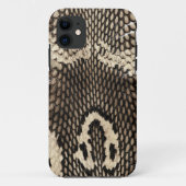 iPhoneの場合のための極度の自然なコブラのスネークスキン Case-Mate iPhoneケース (裏面)
