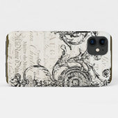 iPhoneの場合のヴィンテージの短命なもののフランス人の原稿 Case-Mate iPhoneケース (裏面(横))