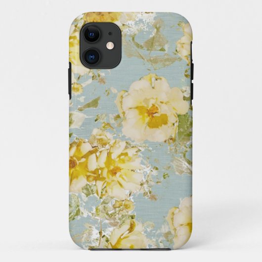 iPhoneの場合のヴィンテージの青の花 Case-Mate iPhoneケース (裏面)