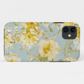 iPhoneの場合のヴィンテージの青の花 Case-Mate iPhoneケース (裏面(横))