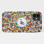 iPhoneの場合5/5Sはカラフルなキャンデーのピンクを振りかけます Case-Mate iPhoneケース (裏面(横))