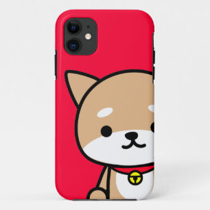 iPhoneの場合-子犬-赤 iPhone 11 ケース