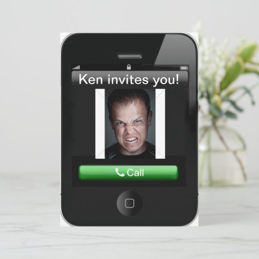 iPhoneの招待状 招待状 (スタンド正面)