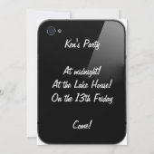 iPhoneの招待状 招待状 (裏面)