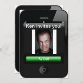 iPhoneの招待状 招待状 (正面/裏面)