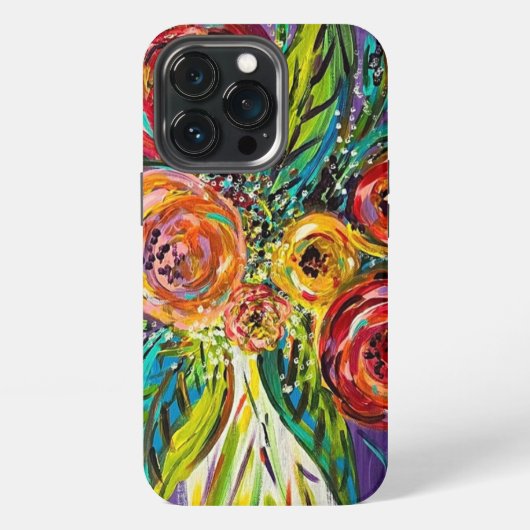 iPhoneの花ケース iPhoneケース (裏面)