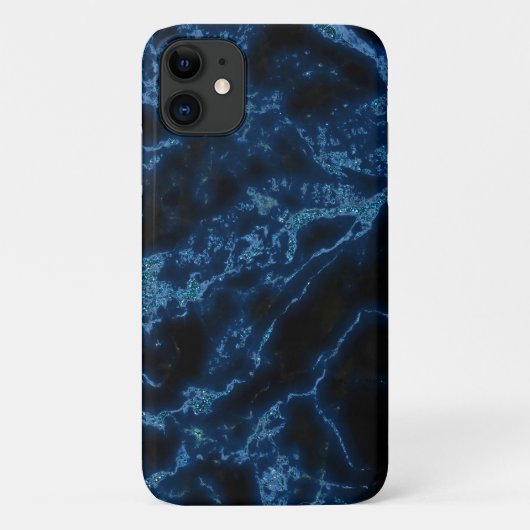 Iphoneの青い大理石の箱 Case-Mate iPhoneケース (裏面)