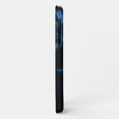 Iphoneの青い大理石の箱 Case-Mate iPhoneケース (裏面/左)