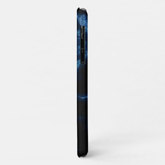 Iphoneの青い大理石の箱 Case-Mate iPhoneケース (裏面/左)