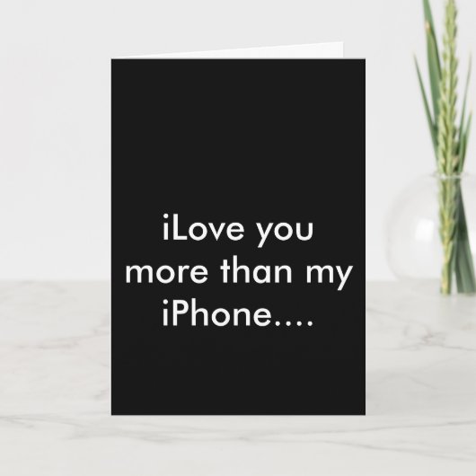 iPhoneのiLoveのappyバレンタインカード シーズンカード (正面)