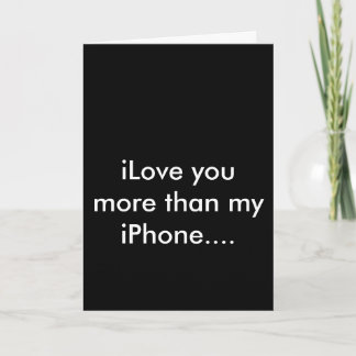 iPhoneのiLoveのappyバレンタインカード シーズンカード
