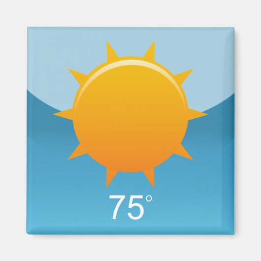 iPhoneアプリマグネット – 天気 マグネット (正面)