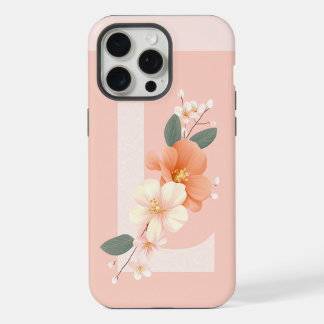 iPhoneアルファベットイニシャルのロゴLの電話ケース iPhone 15 Pro Maxケース