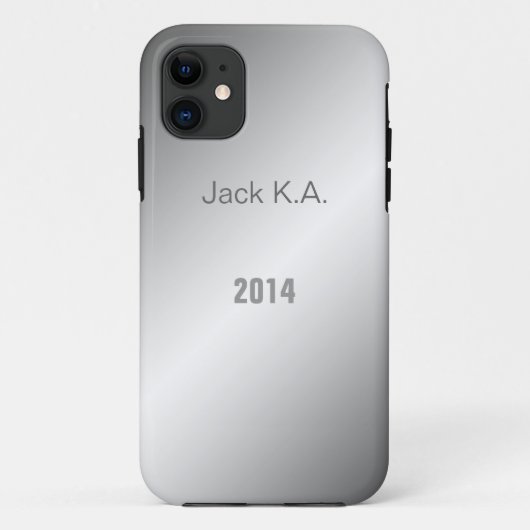 iPhoneエレガント輝くの5ケースのような灰色の金属 Case-Mate iPhoneケース (裏面)