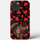 iPhoneカスタムケース | ハート型ラブデザイン Case-Mate iPhoneケース (裏面)