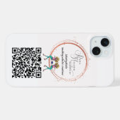iPhoneカスタムロゴQRコード iPhoneケース (裏面横)