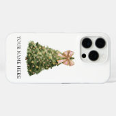 iPhoneカスタム水彩クリスマスツリーケース Case-Mate iPhoneケース (裏面 (横))