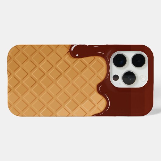 iPhoneカバーとしてのアイスクリームコーン Case-Mate iPhoneケース (裏面 (横))