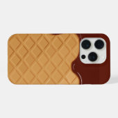 iPhoneカバーとしてのアイスクリームコーン iPhoneケース (裏面横)