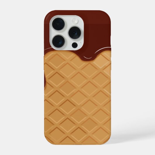 iPhoneカバーとしてのアイスクリームコーン iPhoneケース (裏面)