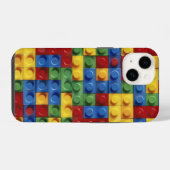 iPhoneカラフルケースをブロック iPhoneケース (裏面横)